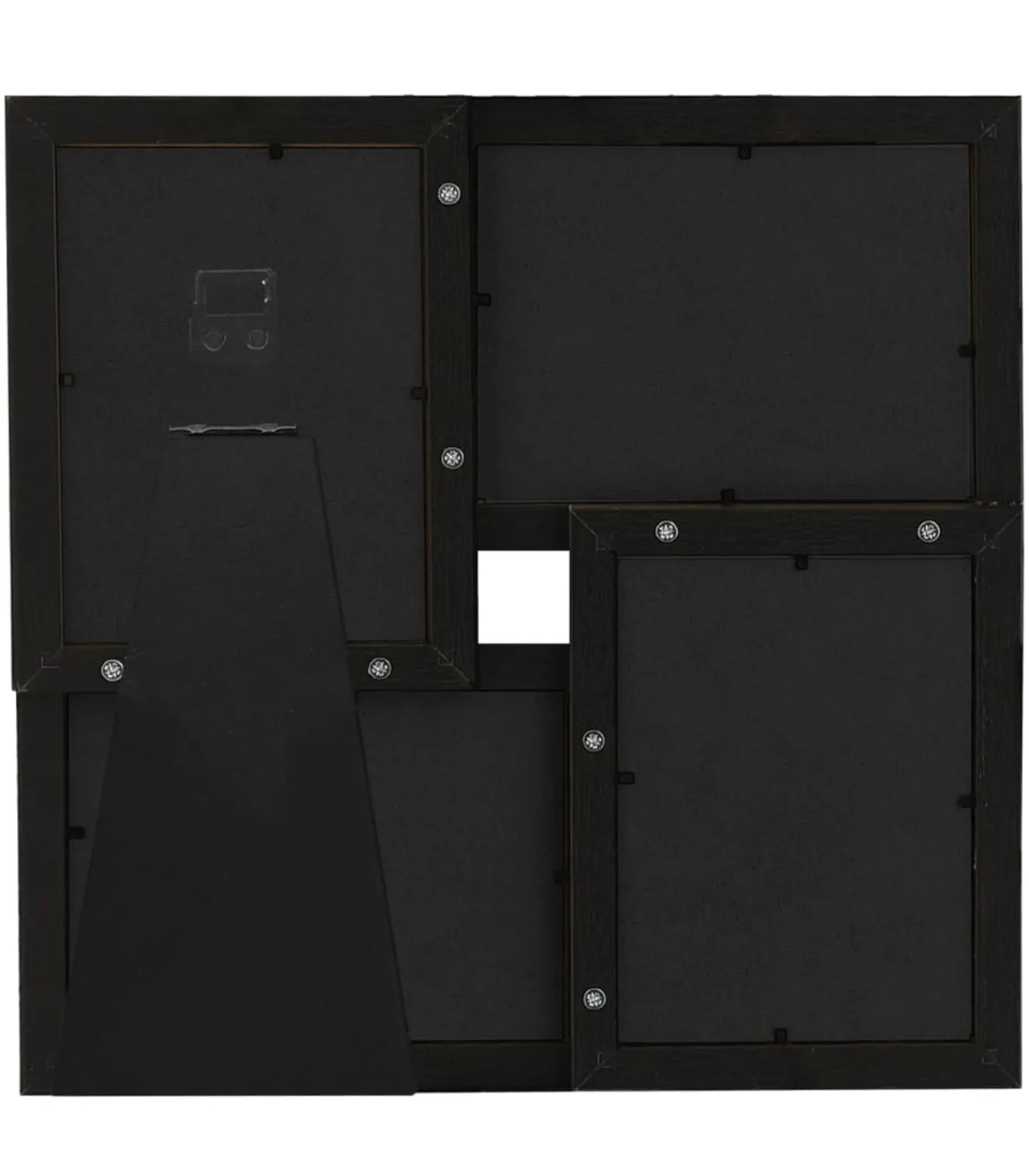 vidaXL Fotolijst voor 4x(10x15 cm) foto MDF zwart