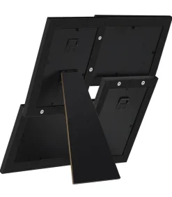 Online Fotolijst voor 4x(13x18 cm) foto MDF zwart Fotolijsten