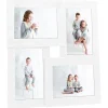 vidaXL Fotolijst voor 4x(10x15 cm) foto MDF wit
