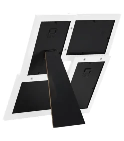 vidaXL Fotolijst voor 4x(10x15 cm) foto MDF wit