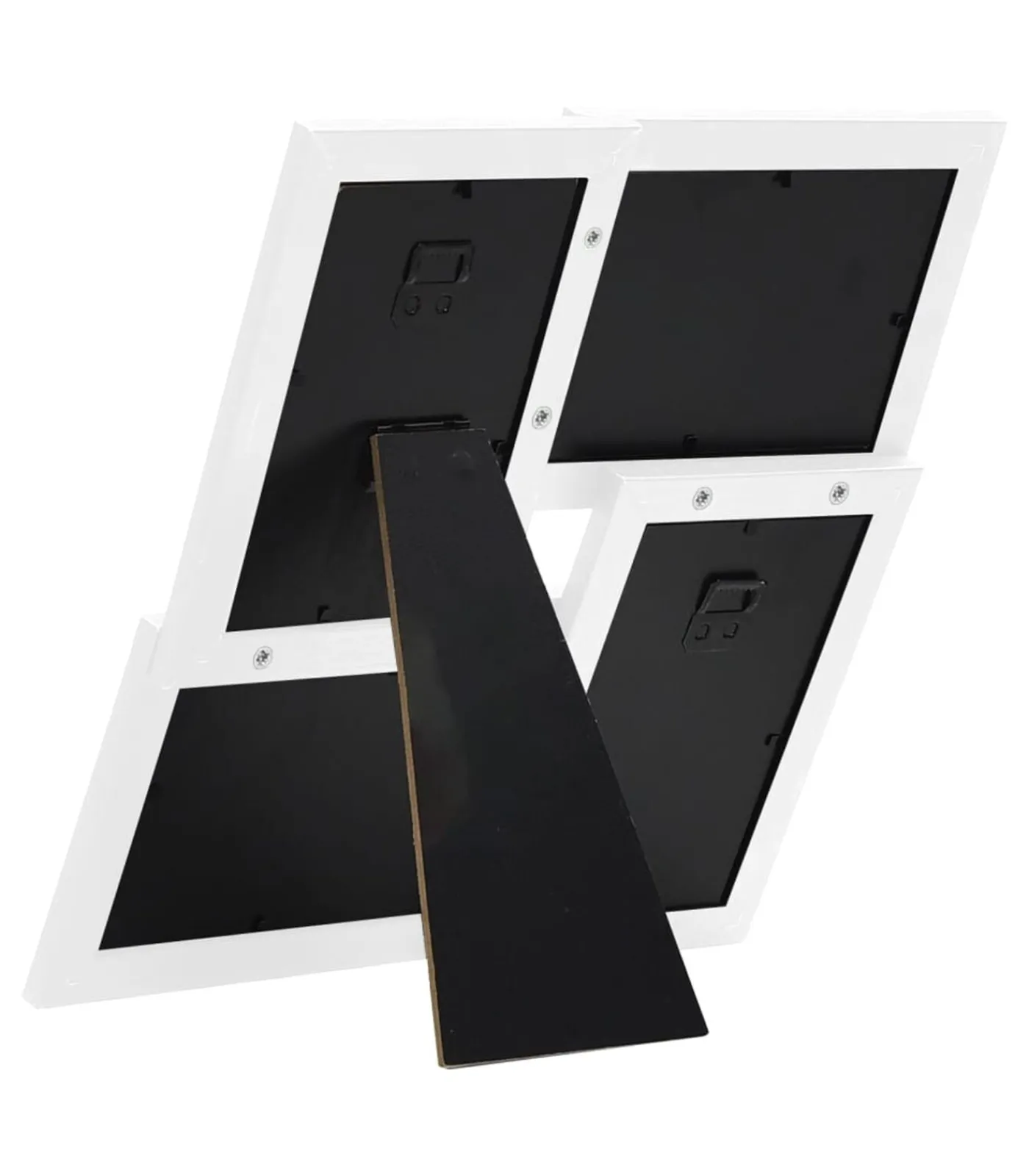 vidaXL Fotolijst voor 4x(10x15 cm) foto MDF wit
