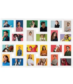 Discount Fotolijst voor 24x(10x15 cm) foto MDF wit Fotolijsten