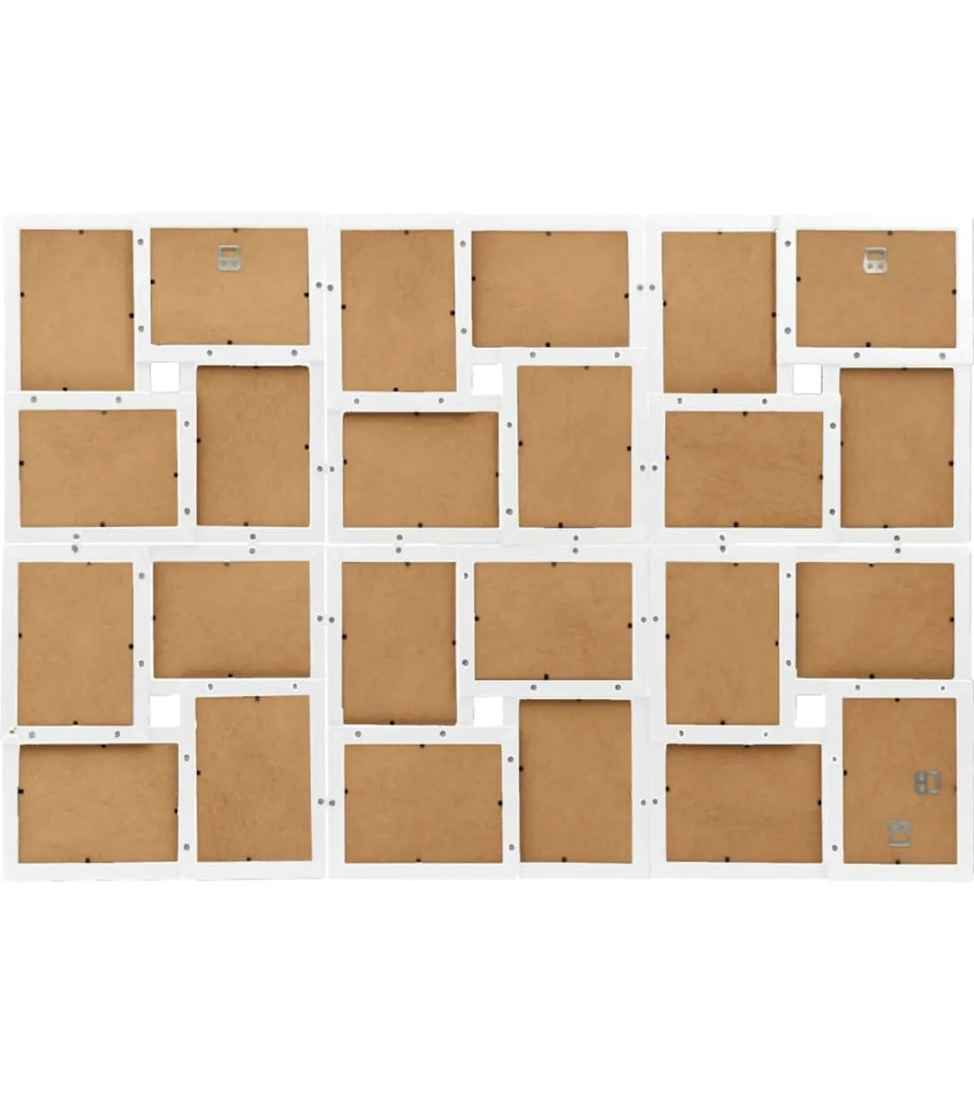 Discount Fotolijst voor 24x(10x15 cm) foto MDF wit Fotolijsten