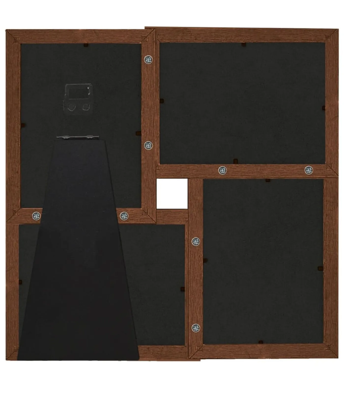 vidaXL Fotolijst voor 4x(10x15 cm) foto MDF donkerbruin