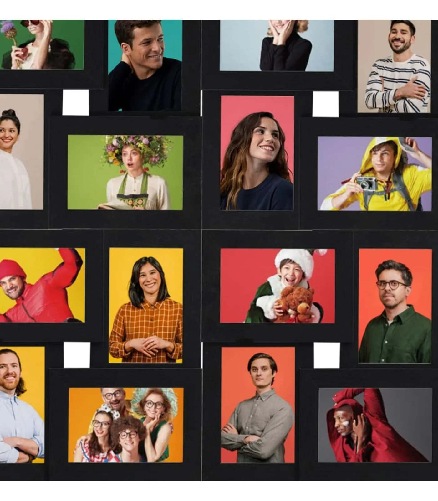 vidaXL Fotolijst voor 24x(10x15 cm) foto MDF zwart