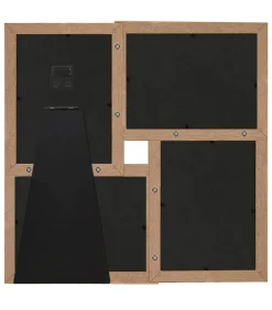 New Fotolijst voor 4x(10x15 cm) foto MDF lichtbruin Fotolijsten