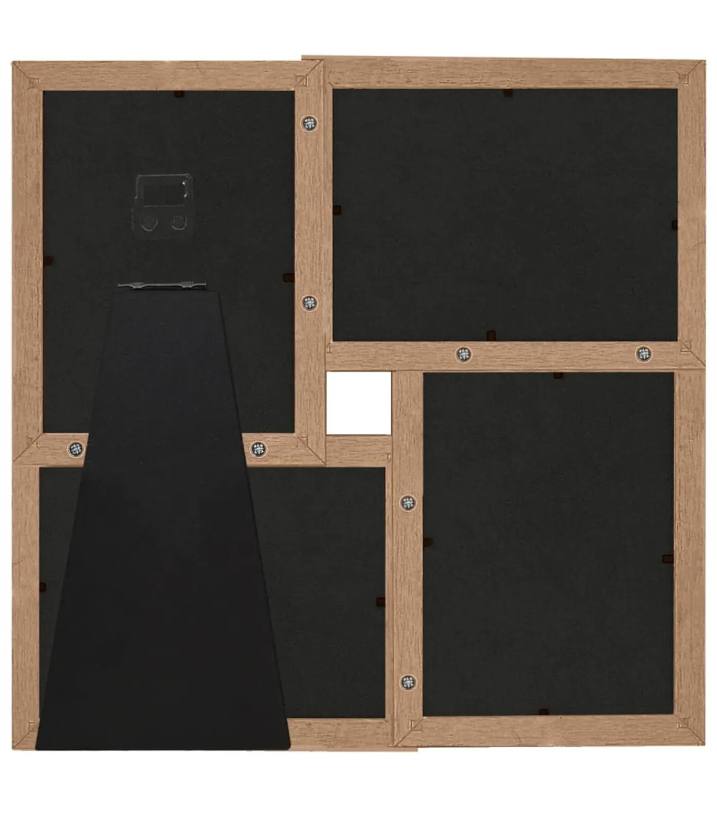 New Fotolijst voor 4x(10x15 cm) foto MDF lichtbruin Fotolijsten