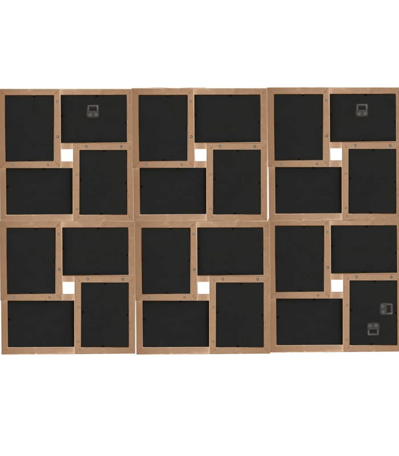 vidaXL Fotolijst voor 24x(13x18 cm) foto MDF lichtbruin