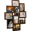 Sale Fotolijst voor 10x(10x15 cm) foto MDF donkerbruin Fotolijsten