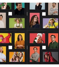 New Fotolijst voor 24x(13x18 cm) foto MDF zwart Fotolijsten