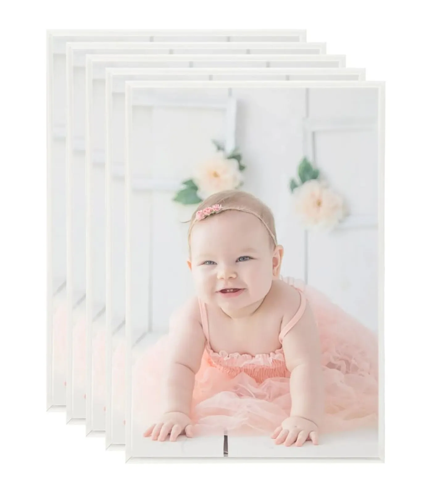 vidaXL Fotolijsten 5 st voor tafel 21x29,7 cm MDF zilverkleurig