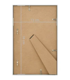 Discount Fotolijsten 3 st voor tafel 13x18cm MDF zilverkleurig Fotolijsten