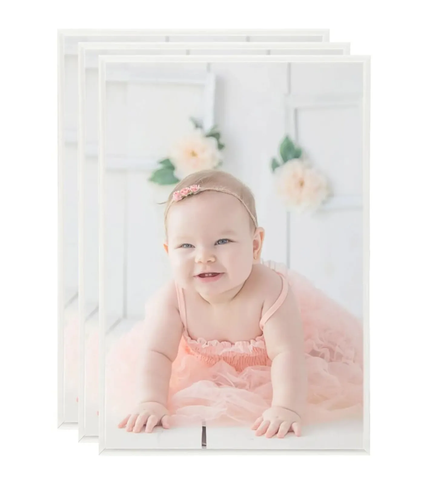 vidaXL Fotolijsten 3 st voor tafel 21x29,7cm MDF zilverkleurig