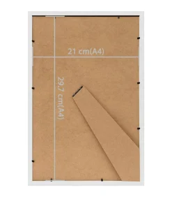 Best Fotolijsten 3 st voor tafel 21x29,7cm MDF wit Fotolijsten