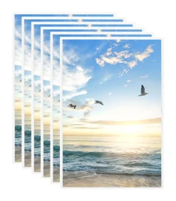 vidaXL Fotolijsten 5 st voor tafel 21x29,7 cm MDF wit