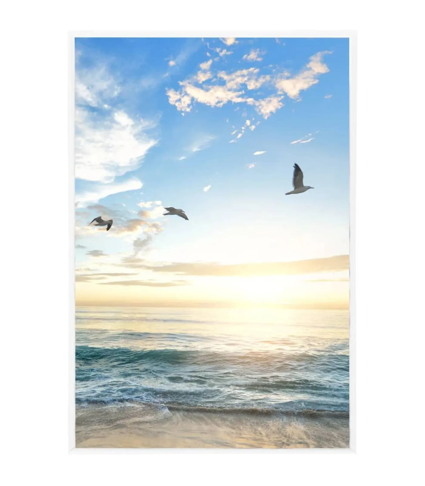 vidaXL Fotolijsten 5 st voor tafel 21x29,7 cm MDF wit