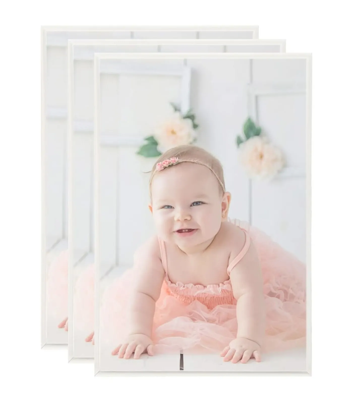 Sale Fotolijsten 3 st voor wand of tafel 7x90 cm MDF zilverkleurig Fotolijsten