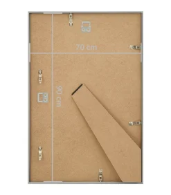 Sale Fotolijsten 3 st voor wand of tafel 7x90 cm MDF zilverkleurig Fotolijsten
