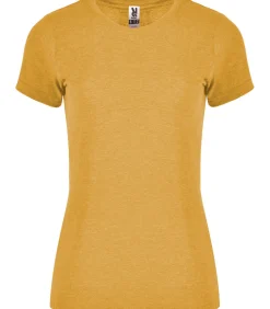 Sale FOX - T-shirt - Okergeel DAMES T-Shirts & Tops