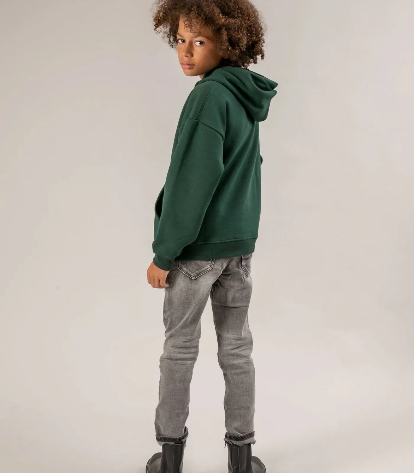 New FREMEN - Hoodie, kangoeroezak, logoprint op de voorkant Kinderen Truien & Vesten