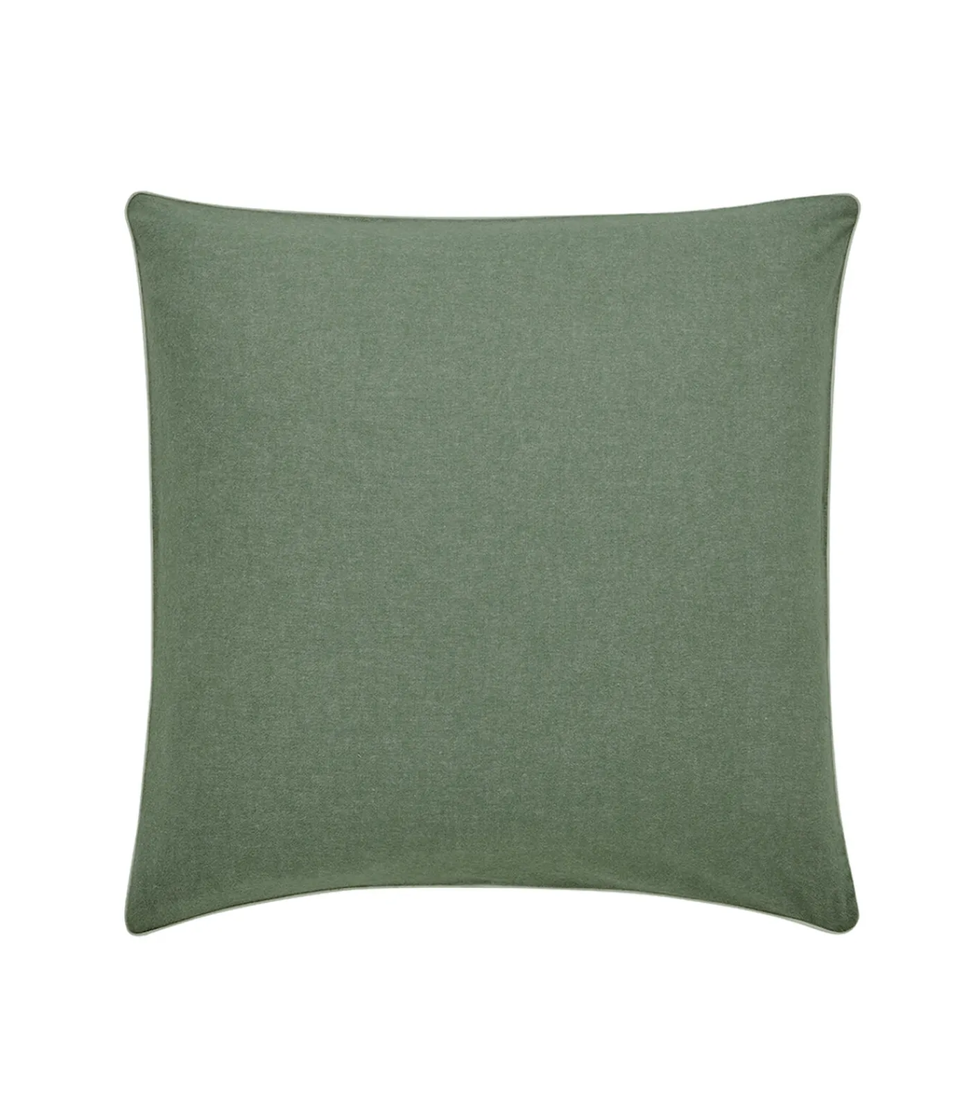 ESSIX Frisson - Effen kussensloop in flanellen chambray katoen