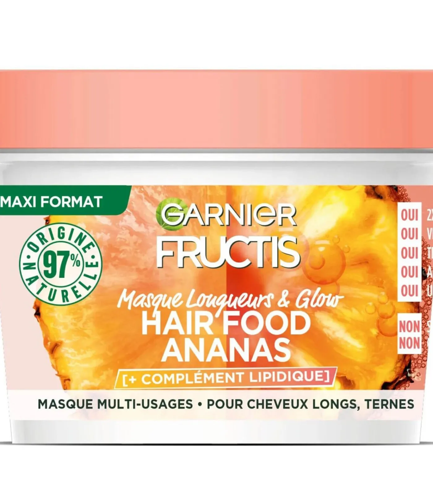 Garnier Fructis Lengte & Glans Masker - Hair Food Ananas