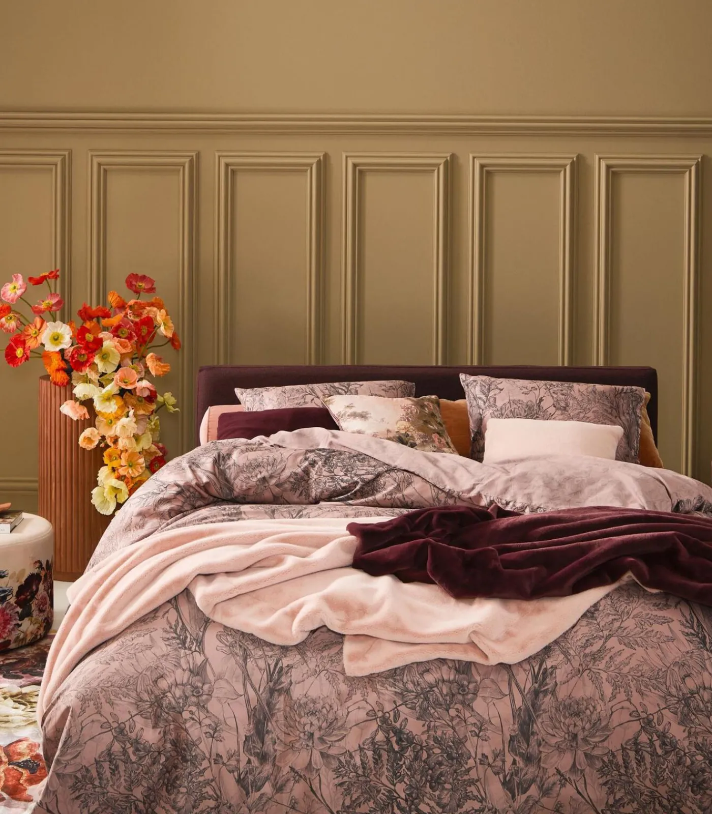 Clearance FURRY - Plaid Bedspreien