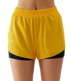 DAMES 4F WSS24TFSHF497 - Korte Broek - Geel