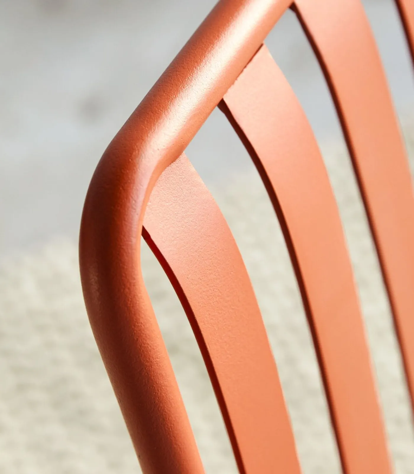 Tikamoon Gaby - Oranje metalen fauteuil