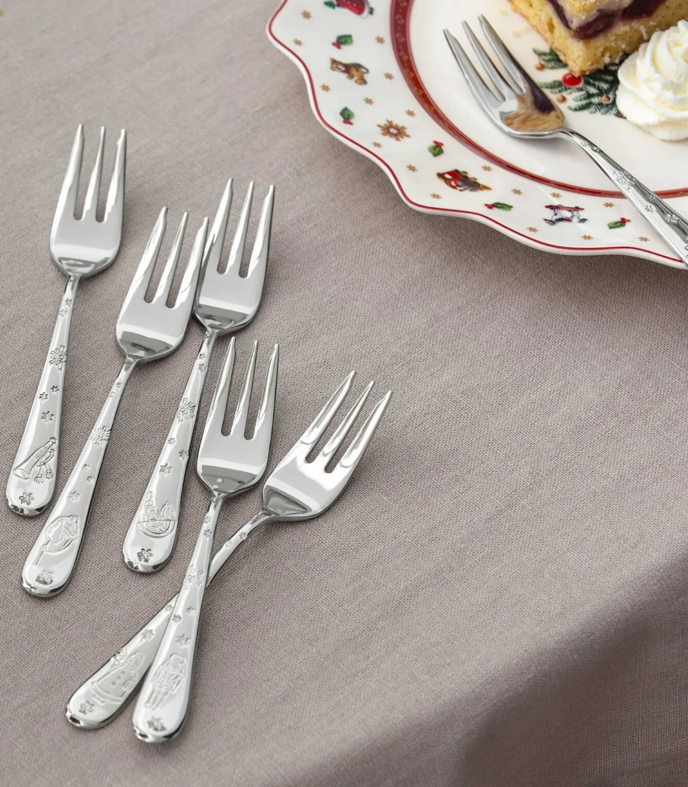 Clearance Gebaksvork set 6-dlg. Toy's Delight Bestek