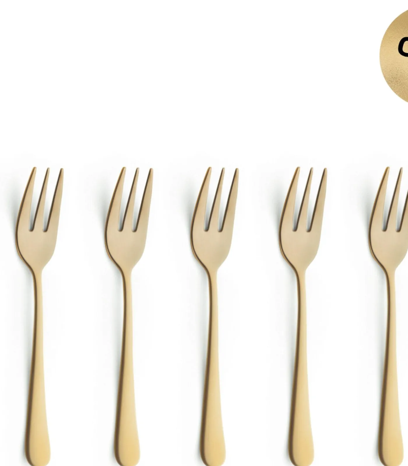 Amefa Gebaksvorkjes Austin - Vintage Goud - 6 stuks