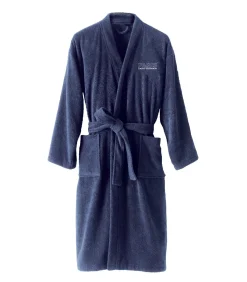 DAMES PSG Geborduurde badjas met kimonokraag 100% katoen, Paris Saint Germain PARISIAN