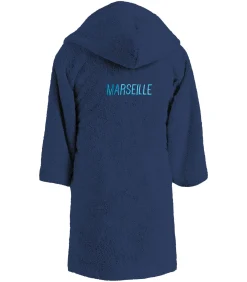 Hot Geborduurde kinderbadjas met capuchon 100% katoen, OM RUBAN Kinderen Ondergoed En Nachtmode