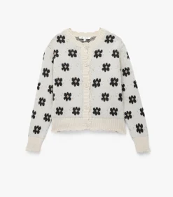 DAMES Koton Gebreid vest met bloemenmotief