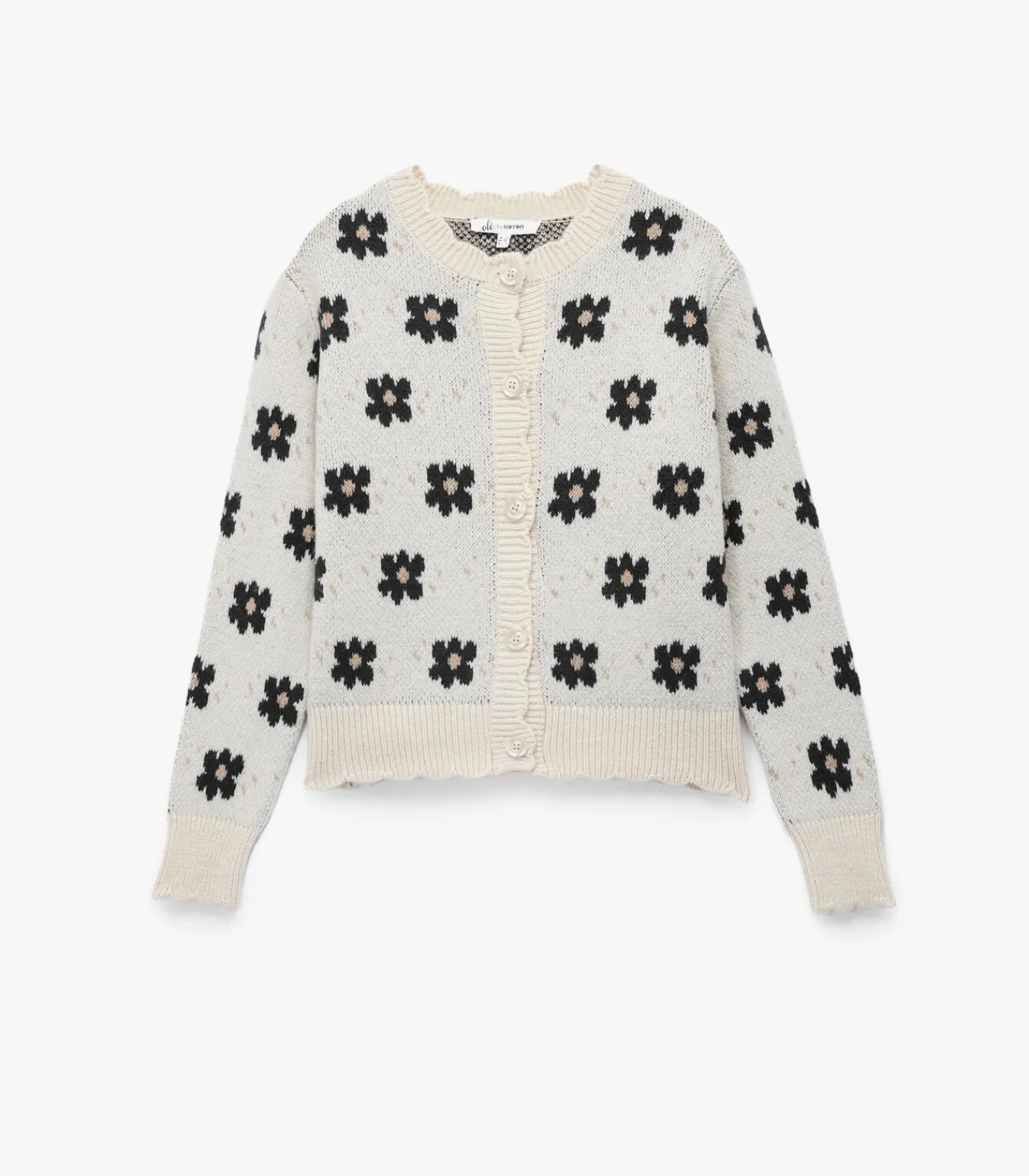 DAMES Koton Gebreid vest met bloemenmotief