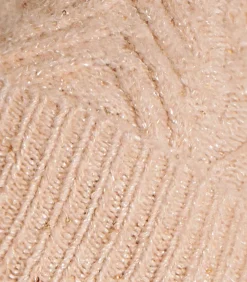 DAMES La Fée Maraboutée Gebreide bruine muts met pailletten