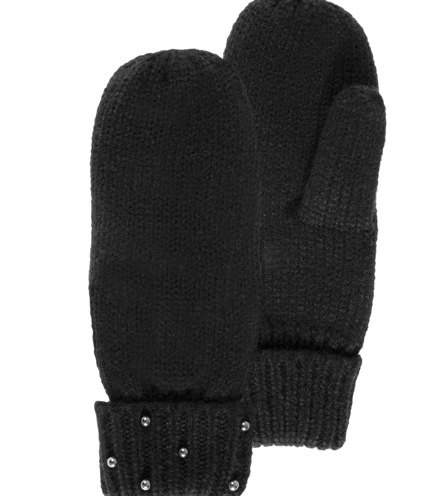 Sale Gebreide dameswanten met metallic kralen Zwart DAMES Handschoenen