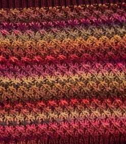 Gebreide multicolor coltrui DAMES Sjaals