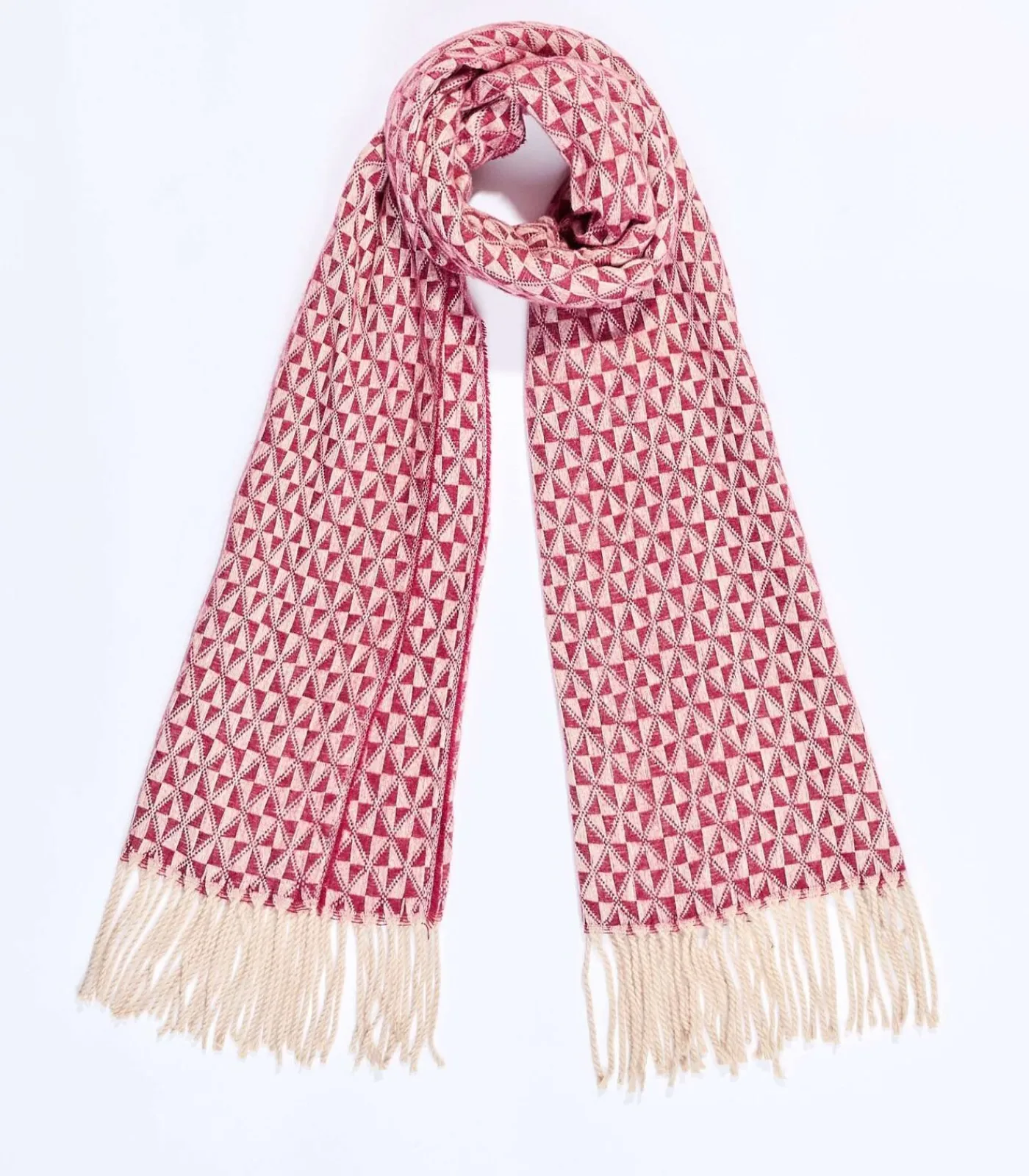 Hot Gebreide rechthoekige sjaal GEO DAMES Sjaals