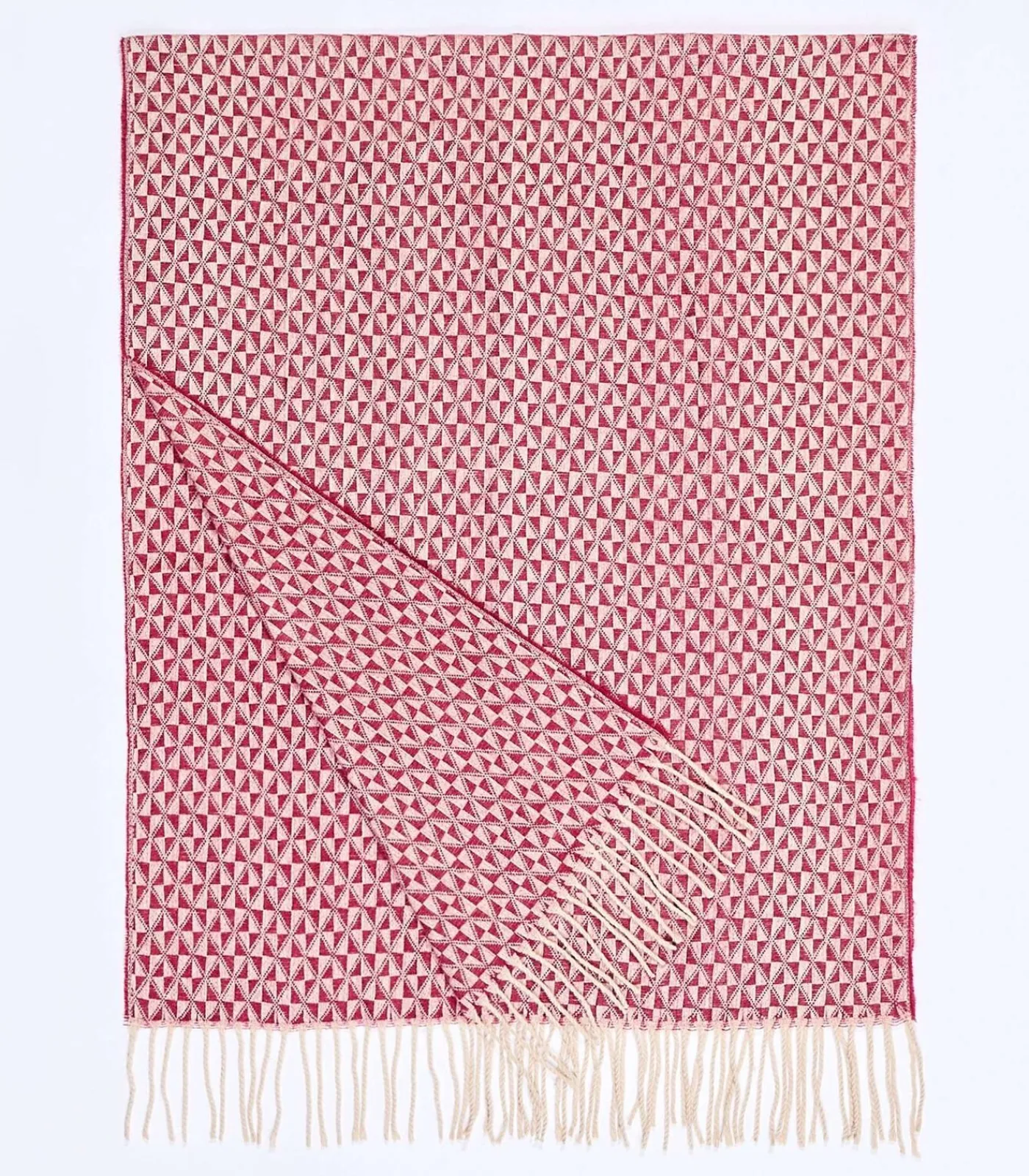 Hot Gebreide rechthoekige sjaal GEO DAMES Sjaals