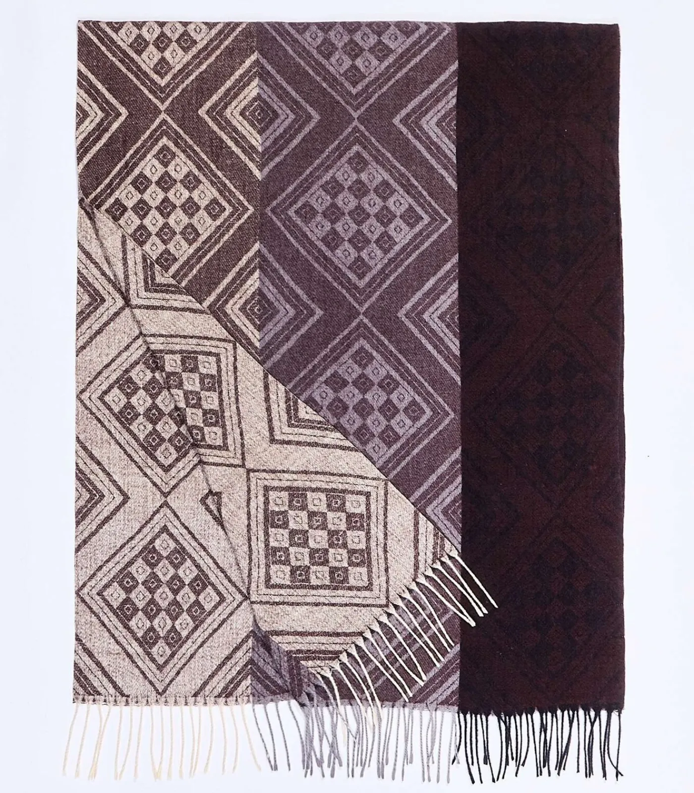 Gebreide rechthoekige sjaal CREEK DAMES Sjaals