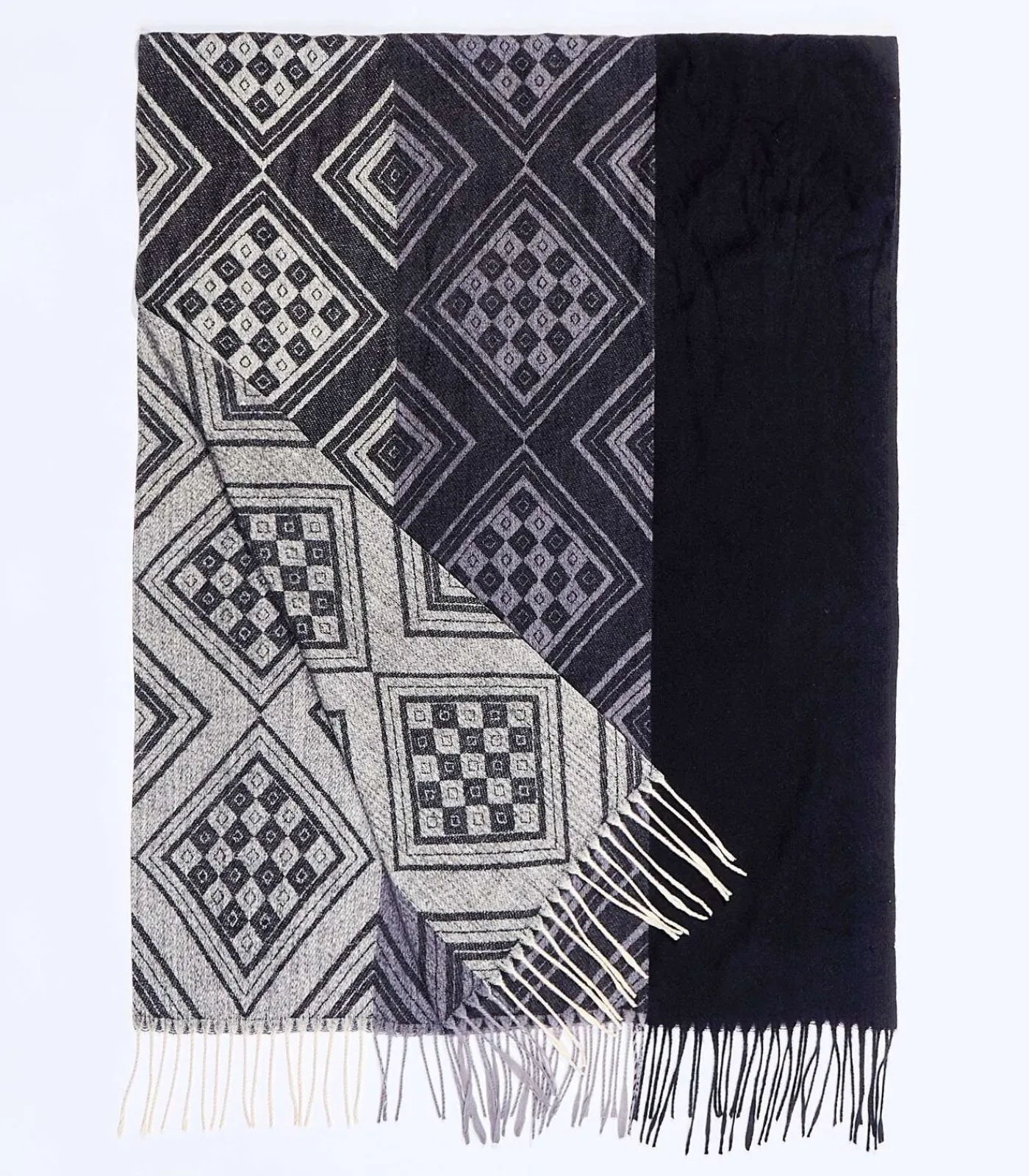 Hot Gebreide rechthoekige sjaal CREEK DAMES Sjaals