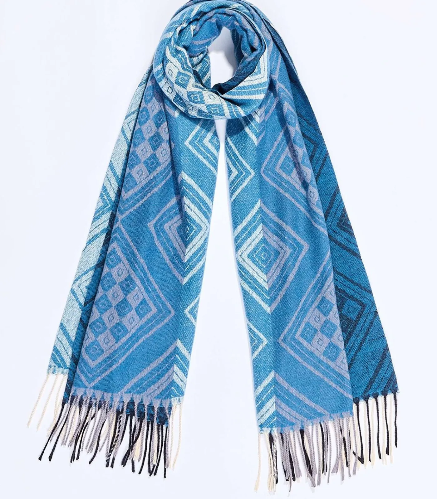 DAMES La Fiancée Gebreide rechthoekige sjaal CREEK