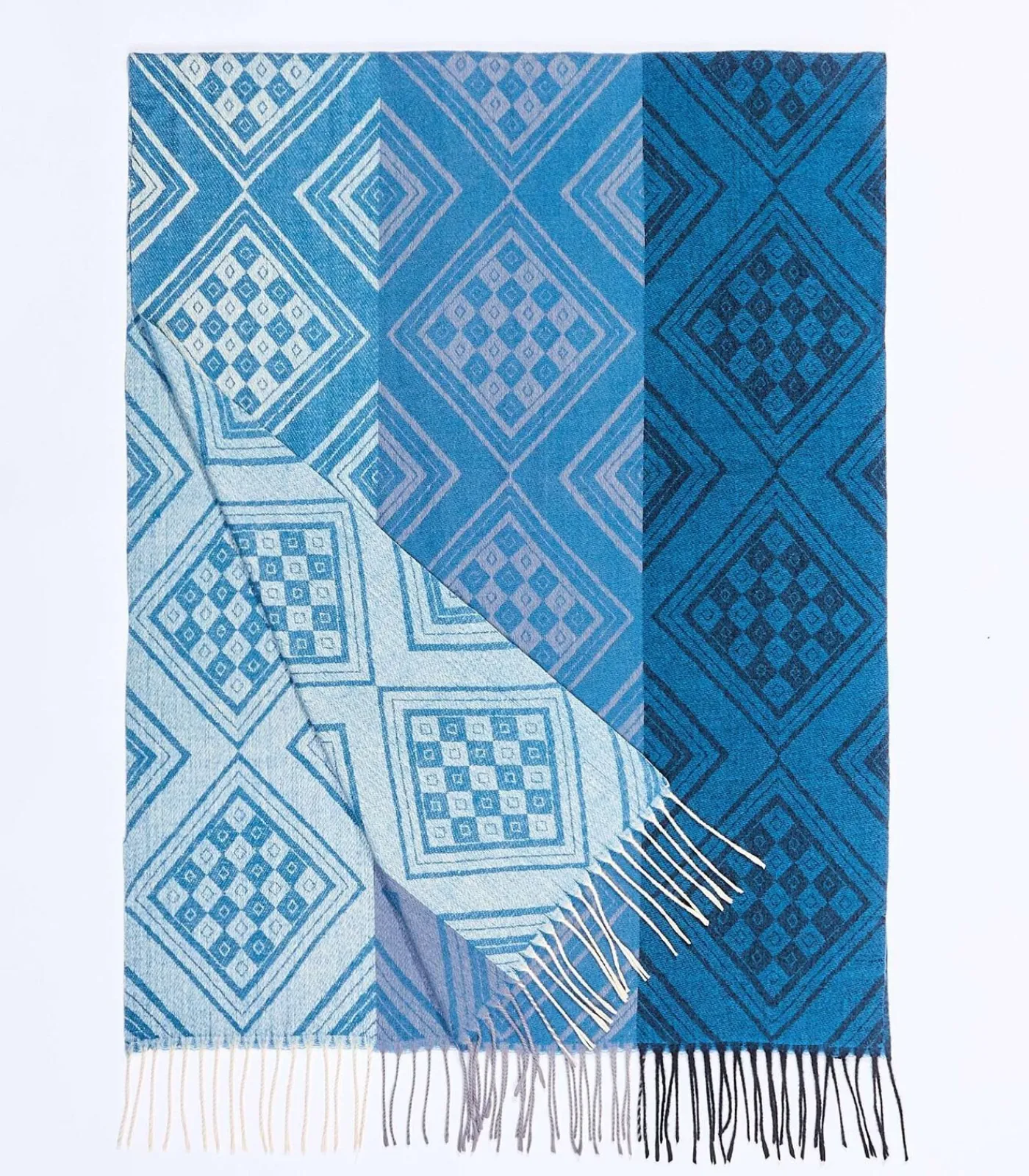 DAMES La Fiancée Gebreide rechthoekige sjaal CREEK