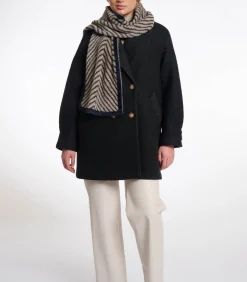 DAMES Rino&Pelle Gebreide sjaal Oat zwart OS