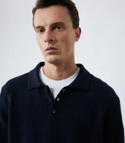 Gebreide trui met polo-hals Heren Truien & Cardigans