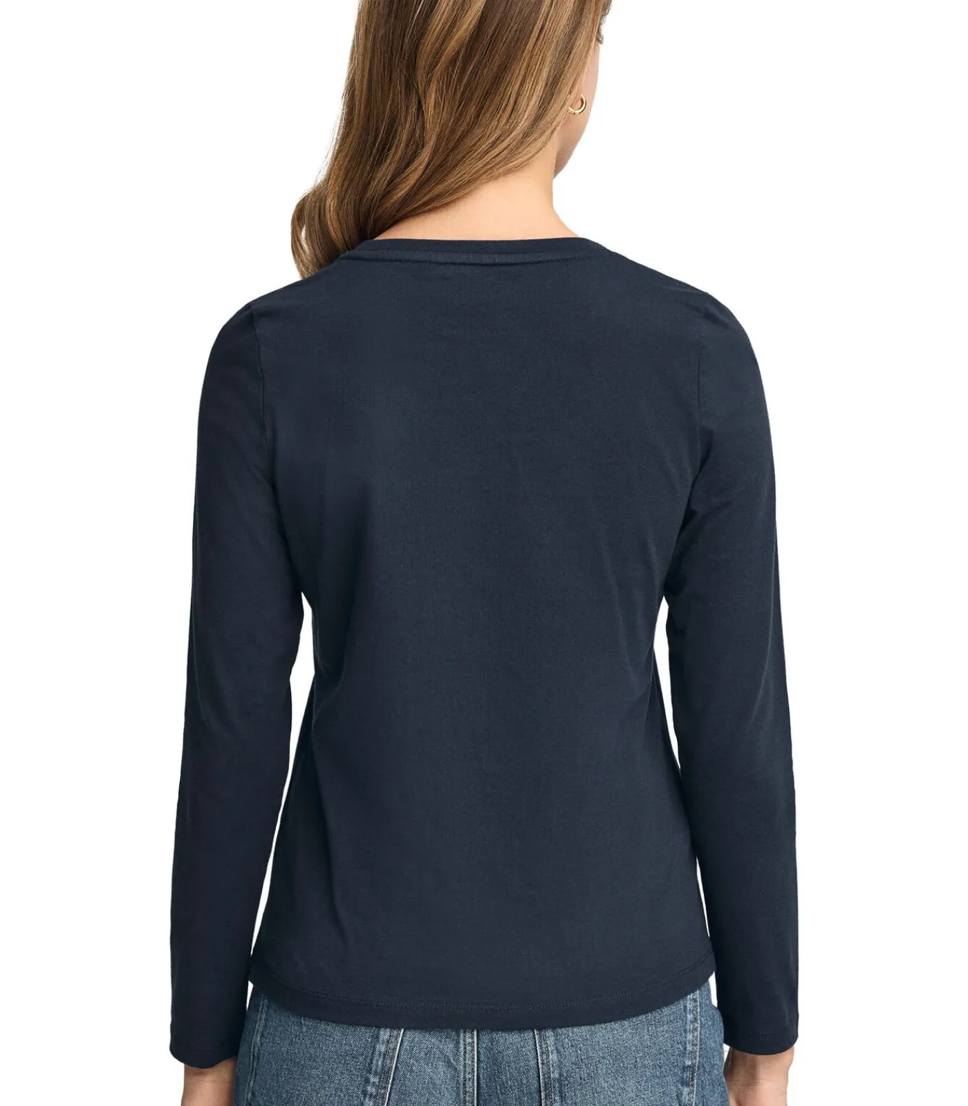 Discount Gebroken wit T-shirt met lange mouwen en geborduurd -logo Established 2012 DAMES T-Shirts & Tops