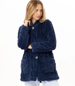 Clearance Geknoopt jasje met gevlochten effect ESSENTIEL 174 DAMES Loungewear