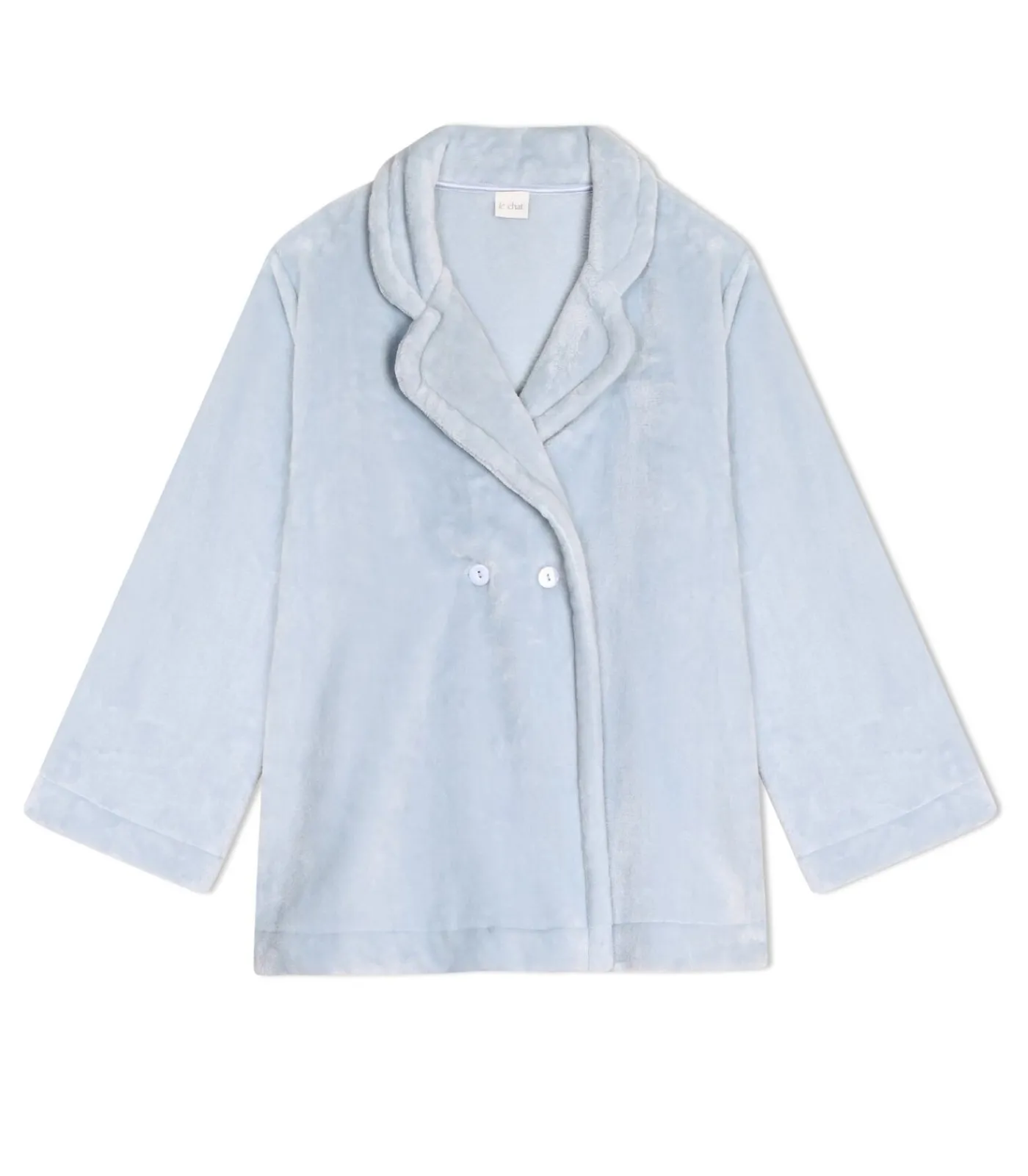 DAMES LE CHAT Geknoopt jasje van pluche flanel ESSENTIEL H77A