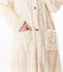 Discount Geknoopte kamerjas met gevlochten effect ESSENTIEL 163 DAMES Loungewear